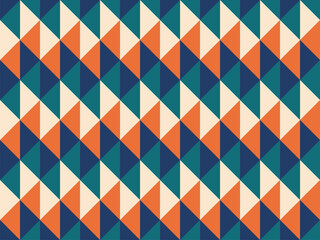 Abstract geometric seamless pattern. Retro background for textile, fabric, fashion. Vector