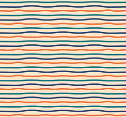 Abstract geometric seamless pattern. Retro background for textile, fabric, fashion. Vector