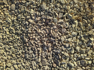 texture and background of white rubble in the daytime.
