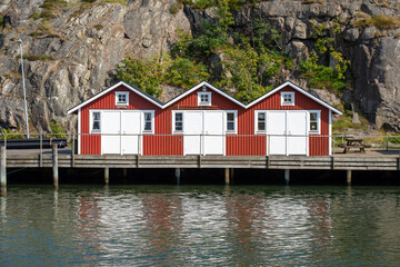 Fototapeta na wymiar Fisherman shed on swedish west coast
