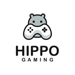 HIPPO GAMING logo design vector file