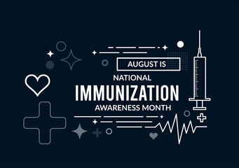 National Immunization Awareness Month. Vector - Powered by Adobe