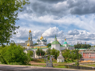 Orthodox church in the Sergiev Posad monastery. Sergiev Posad Russia