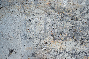 Texture and background of cement wall with crushed stone inside