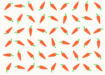 Fototapeta premium background design with carrot pattern pattern