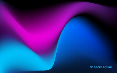 three-dimension gradient blurred abstract background
