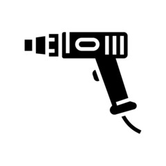 fan device for resin art glyph icon vector. fan device for resin art sign. isolated contour symbol black illustration