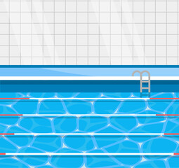 Sport Olympic pool background, vector illustration