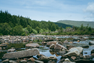 A river bed in the mountains of the South West coast of Scotland