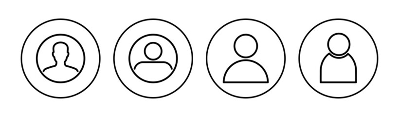 People icon set. person icon vector. User Icon vector