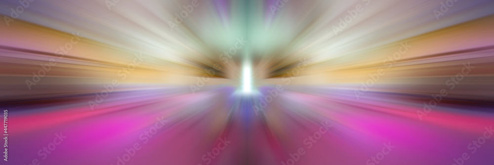 Poster 3d rendering of a shiny flash of multi-colored rays, glowing bursts of light from a center point