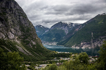 Mooi landschap in Trolltunga, Noorwegen