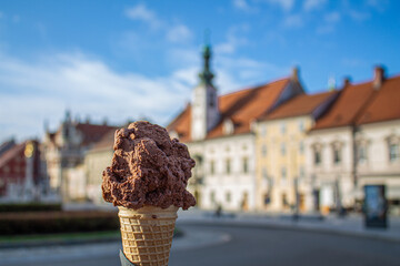 Ice cream in Maribor, Slovenia