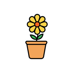 flor. Concepto de naturaleza. Ilustración vectorial