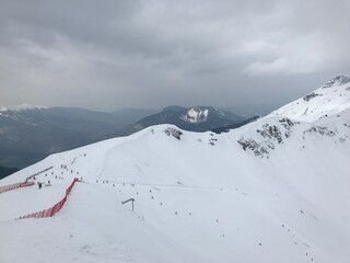 Mountains in a Red glade