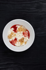 Rice milk porridge