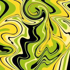 Fototapeta premium Marble Texture in green, yellow and black colors. Abstract vector image.