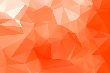Orange Abstract Color Polygon Background Design, Abstract Geometric Origami Style With Gradient