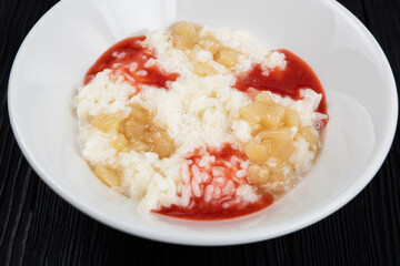 Rice milk porridge