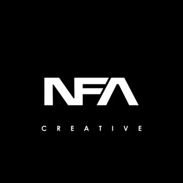 NFA Letter Initial Logo Design Template Vector Illustration