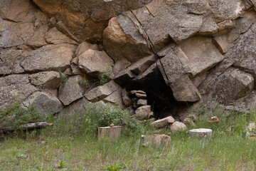 Cave in the mountain