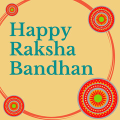 Rakhi Festival Background Design with Creative Rakhi Illustration