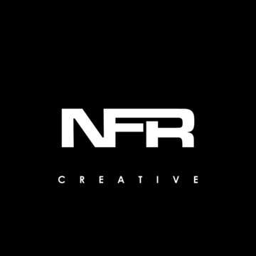 NFR Letter Initial Logo Design Template Vector Illustration