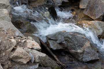 waterfall in the mountains