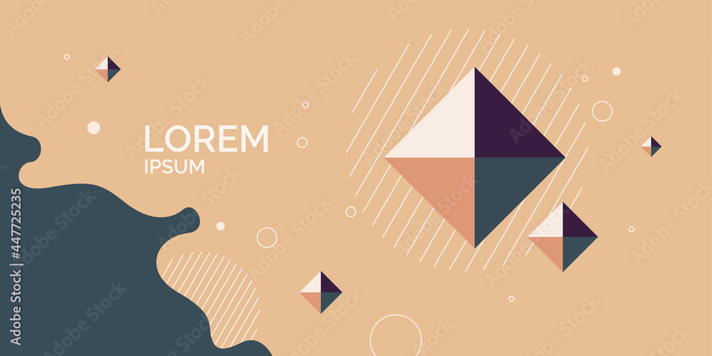 Aufkleber modern backgrounds with abstract elements and dynamic shapes. compositions of geometric shapes. vect