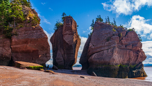 The Hopewell Or Flowerpot Rocks In The Bay Of Fundy New Brunswick Stock  Photo - Download Image Now - iStock