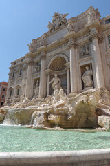 Fototapeta na wymiar Trevi Fountain In Rome