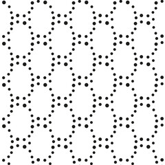 Seamless pattern with dots and emptiness.
