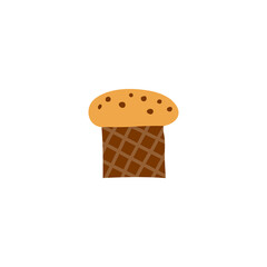Doodle Easter kulich cake or Christmas panettone.