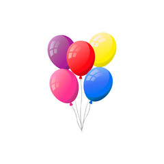 Bunch of flat helium balloons.