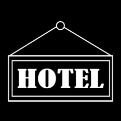 hotel icon, restaurant icon, sign symbol icon, hotel and restaurant symbol vector