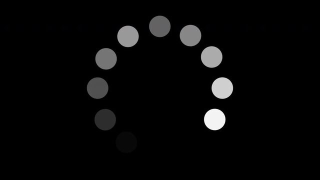 Simple loading animation, circle loading animation in high resolution 4k , alpha channel (transparent background).
