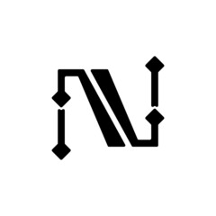 abstract N logo