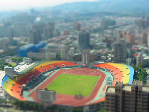 Morning Sunny High Angle View Of The Banqiao District