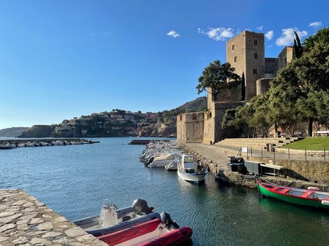 Harbour view, Collioure, Pyrenees Orientale, France
