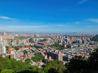 Sunny high angle view of the Jingmei area