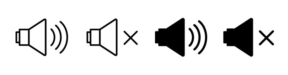 Speaker icon vector button