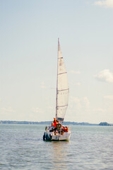 Fototapeta premium boat on the sea