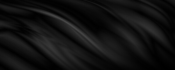 Black fabric texture background illustration