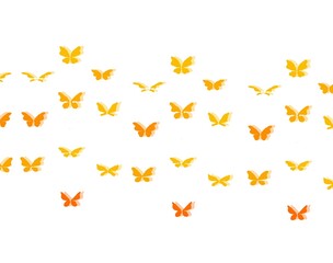 Yellow background illustration on white background 