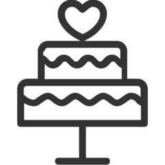 Wedding Cake line icon