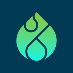 Letter S Drop Water Logo