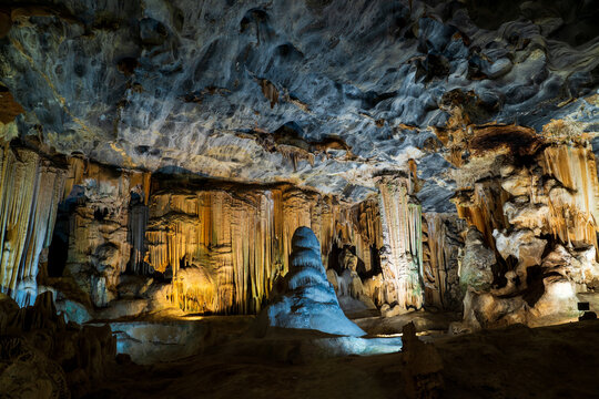View of Cango Caves, the biggest cave system in Africa, Oudtshoorn, South Africa.