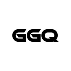 GGQ letter logo design with white background in illustrator, vector logo modern alphabet font overlap style. calligraphy designs for logo, Poster, Invitation, etc.