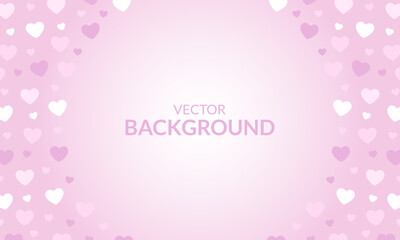 Beautiful background with hearts