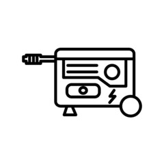 Powergenration Vector Line Icon Design